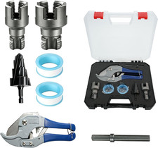 7PCS Internal & External Pipe Thread Cutting Tool - PVC Pipe Threader Tool for 1 picture