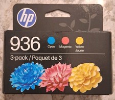 HP 936 3 PACK GENUINE INK CARTRIDGE. EXP AUG 2027-JAN 2028. NEW. picture