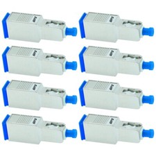 8 Pcs 5dB SC UPC Connector Fiber Optic Optical Single Mode Attenuator Metal Blue picture