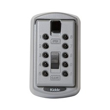 KeySafe Original Slimline Push Button Combination Lock Box 2 Key Titanium Kidde picture