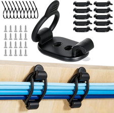 10 Pack Adhesive Cable Clips, Adjustable Cable Management Clips Black picture