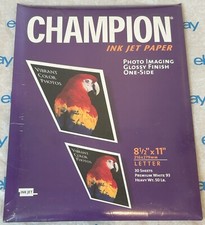 Champion Glossy Photo Ink Jet 8.5x11 Premium-93 Paper NEW (volume discount) picture