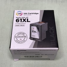 LD 61XL Ink Cartridge CH563WN High Yield Black HP Compatible Sealed picture