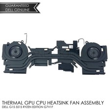 NEW Dell G15 5515 Ryzen Series CPU Graphics Cooling Fan Heatsink Assembly G7V1F picture