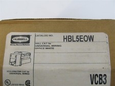 Hubbell, HBL5EOW, Universal Wiring HXJ,Cat 5e Jack,Office White picture