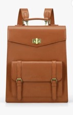 ECOSUSI LAPTOP BACKPACK VINTAGE FOR WOMEN PULEATHER 14' picture