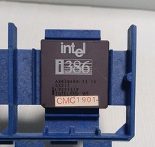 Vintage Intel Ceramic CPU – i386 80386DX‐33 SX211 Genuine Intel Extract picture