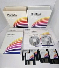 MapInfo 3.0 For Windows Desktop Mapping Software 1994 Cd-rom & 3.5