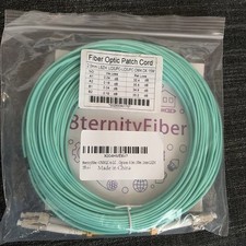 OM3 LC to LC Fiber Optic Patch Cable 15m LSZH Multimode Duplex – New picture