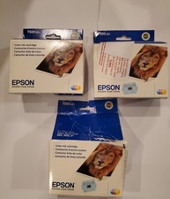 3 New EPSON T020 201 COLOR INK CARTRIDGE. Expired 2011. 2 sealed & 1 open Box. picture