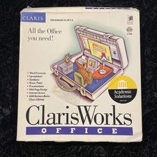 ClarisWorks Office for Windows 95 & NT 4.0 Edition CD-Rom Complete Used picture