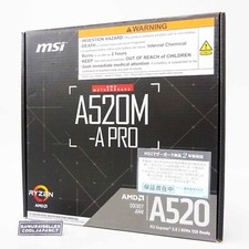 MSI A520M-A PRO AM4 AMD A520 USB3.2 Gen1 Micro-ATX Motherboard Japan NEW picture