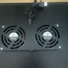 Executive Office Solutions Adjustable Laptop Cooling Pad Dual Fans USB Black Al… picture