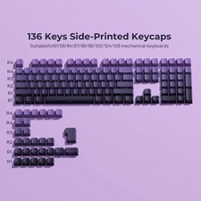 XVX Phantom Gradient PBT Keycaps Double Shot OEM 136 Keys Shine Through picture