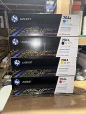 LOT of 4 HP 204A Black Cyan Magenta Yellow Toner Set CF510A CF511A CF512A CF513A picture