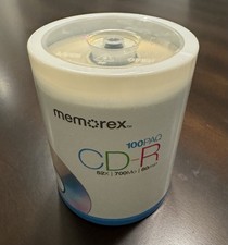 Brand NEW Memorex CD-R 100 Pack 52X 700MB 80Min Digital Media Factory Sealed picture