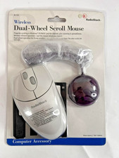 Vintage RadioShack Wireless Dual-Wheel Scroll Mouse PS/2 26-553 New Sealed picture