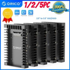 ORICO 1-5PACK SSD SATA Mounting Bracket 2.5 to 3.5 Hard Drive Adapter Caddy Tray picture