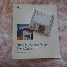 Vintage AppleTalk Remote Access User's Guide with software on 3.5