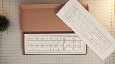 CLVX 1 Mac Wireless Keyboard with Trackpad Full Size Bluetooth White picture