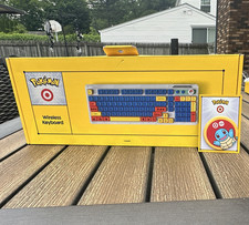 Pokémon Wireless Full Size Keyboard Blue Red Yellow English QWERTY picture