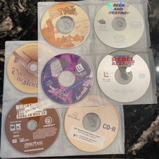 Vintage CD-ROM Computer Software Lot Of 6 Games Untested Y2K Ephemera Star Wars picture