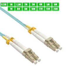 LC-UPC to LC-UPC Fiber Optic OM4 Multi-Mode Duplex OFNR 50/125 Lot Patch Cable picture