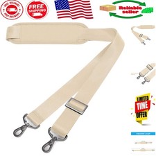Versatile 56-Inch Khaki Non-Slip Shoulder Strap with Metal Hooks for All Bags picture