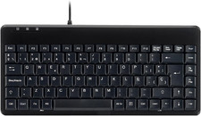 PERIBOARD-409P ES Mini Teclado Con Cable Ps2-314X146X20Mm - Negro - QWERTY Españ picture