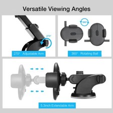 Car Phone Holder Long Rod Telescopic Car Dashboard Suction Cup Type picture