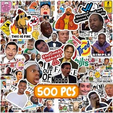500 Pcs Funny Stickers for Adults & Teens - Trendy Meme Sticker, Colorful picture