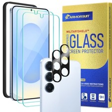 [2+2 Pack] ArmorSuit Samsung Galaxy S25 Plus Glass Screen + Camera Protectors picture