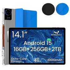 Callsky 14 Inch Android 15 Tablet, 16GB RAM+256GB ROM, 1920x1200 FHD IPS Display picture