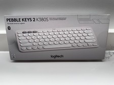 Logitech Pebble Keys 2 K380S Bluetooth Wireless Keyboard (White) - NEW SEALED picture