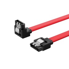 SATA III Cable, [2-Pack] 8-Inch/0.6Ft SATA III 6.0 Gbps 7Pin Female to Downward picture