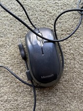 Genuine Microsoft Basic Black Optical Mouse V2.0 Model 1113 USB / PS2 Compatible picture