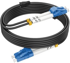 RamboCables OS2 LC to LC Single Mode Fiber Patch Cable Armored 300ft/92m picture
