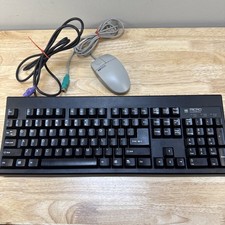 Micro Innovations AT / PS2 Wired Keyboard KB-2961 -AND- HP M-S34 Mouse picture