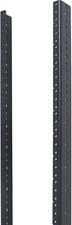 RIVECO 18U Rack Rails 2 PCS, 0.12 Inches Thickness Steel Tapered 18U, black  picture