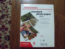 Office Depot Standard Gloss Photo Paper 100 8.5