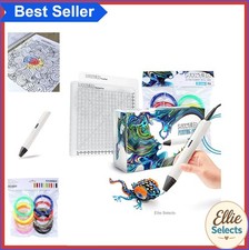 3D Printing Pen Kit PLA Filament Refills 10 Color Adjustable Temperature picture