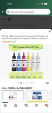 DTF Ink 100ML Combo Pack, Premium DTF Transfer Ink picture
