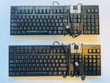 Lot of 2 Genuine Dell U473D Y-U0003-DEL5 Wired USB Multimedia Keyboards 2 USB picture