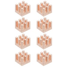 8 Pcs Copper Heatsink 7x7x6mm, Heat Sink Cooler Radiator for picture