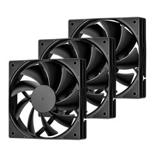DARKROCK 3-Pack 120mm Black Computer Case Fans High Performance Cooling Low... picture