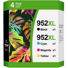 Printer Ink 952 XL 952XL Ink Combo Pack for HP OfficeJet Pro 8710 8715 8720 -4PK picture