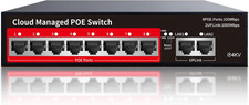 Poe+ Switch, 8 Port Managed Poe Ethernet Switch,120W Built-In Power picture