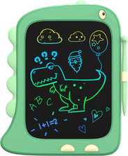 8.5 Inch LCD Doodle Board Tablet Toy - Green Dinosaur Drawing Pad for Kids 2-6 Y picture