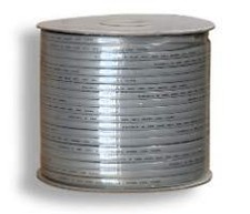 RiteAV Bulk Raw 8C 28 AWG Flat Modular Silver Satin Cable (No Ends) 1000FT picture