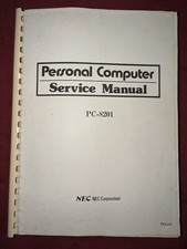 NEC SERVICE MANUAL PC8201 Portable Computer circa 1984 picture